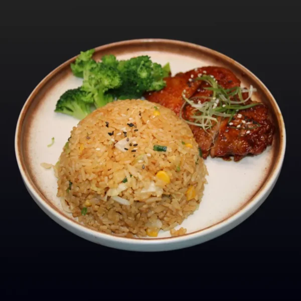 M5) Gebr. Reis mit Teriyaki Chicken