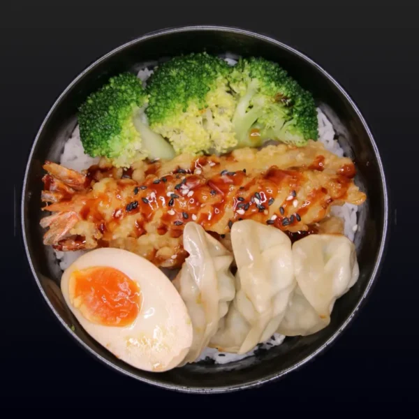 G4) EBI FURAI-GYOZA-DON
