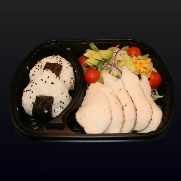 S2) Tori Teller mit Onigiri, Salat und Ei